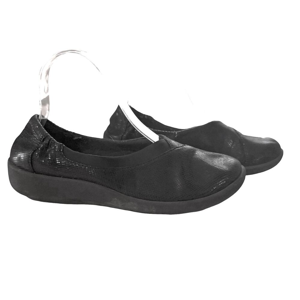 Clarks Sillian Jetay Slip On Black Slip On Comfort Cloudsteppers Shoes Flats 9